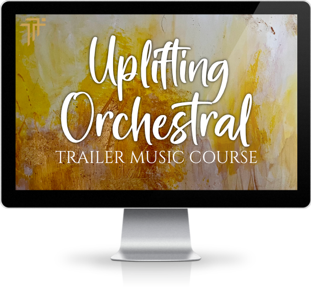 Uplifting Orchestral course shown on a desktop screen